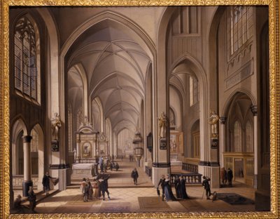 Interno di una chiesa gotica, 1787 da Johann Ludwig Ernst Morgenstern