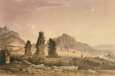 Dintorni di Sardi. Incisione di Bernatz et alii - Steinkopk J.F. Editore da Johann Martin Bernatz
