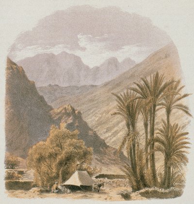 Sinai. Incisione di Bernatz et alii - Steinkopk J.F. Editore da Johann Martin Bernatz