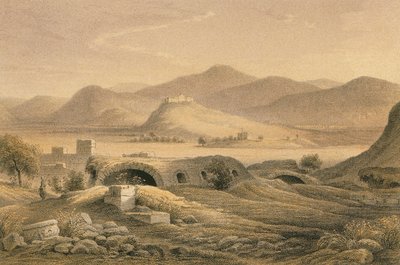 Veduta di Efeso. Incisione di Bernatz et alii - Steinkopk J.F. Editore da Johann Martin Bernatz