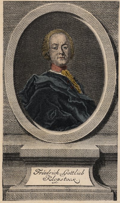 Friedrich Gottlieb Klopstock (1724-1803), poeta tedesco da Johann Martin Bernigeroth
