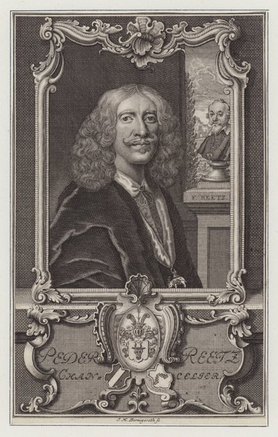 Peder Reedtz, politico e ambasciatore danese da Johann Martin Bernigeroth