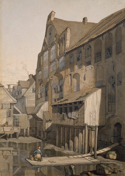 Lato nord del monastero di San Giovanni ad Amburgo da Johann Martin Gensler