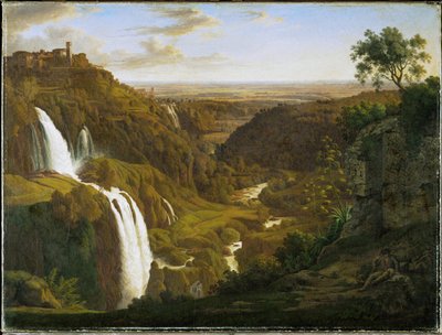 Waterfall near Tivoli, Italy da Johann Martin von Rohden