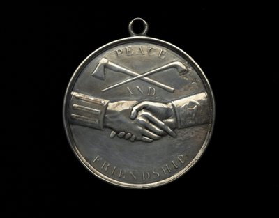 Medaglia della pace indiana di Thomas Jefferson, c.1801 da Johann Mathias Reich