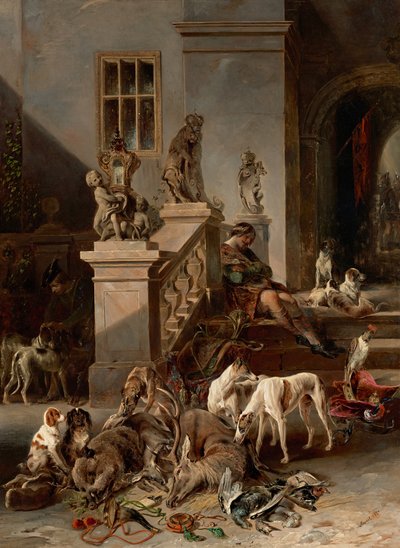 Il bottino di caccia da Johann Matthias Ranftl