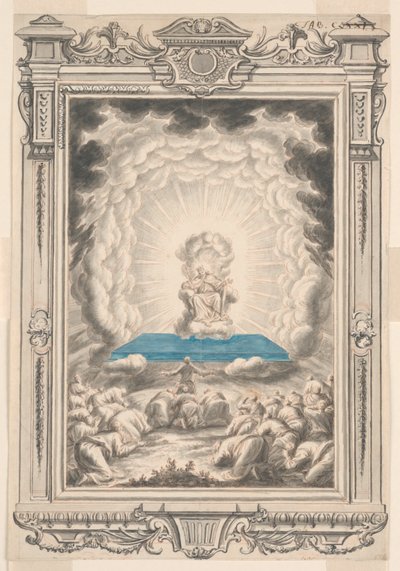 Studio per Dio Appare a Mosè e ai suoi Compagni, Tavola 171, Physica Sacra da Johann Melchior Füssli