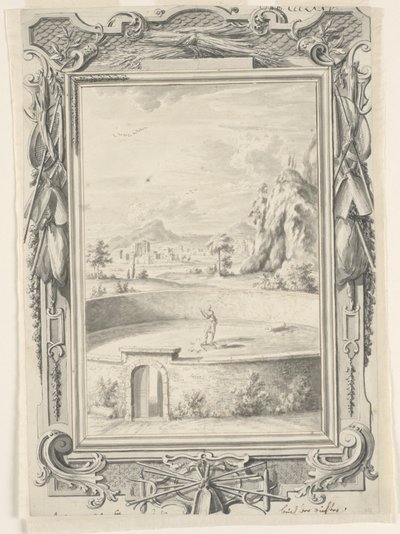 Studio per Il vello di Gedeone, Tavola 375, Physica Sacra da Johann Melchior Füssli