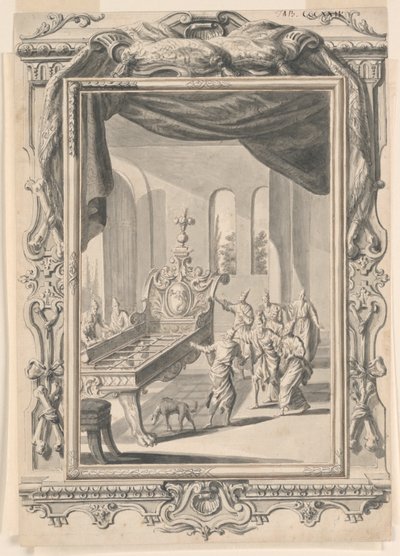 Studio per Il Letto di Ferro del Re Og, Tavola 324, Physica Sacra da Johann Melchior Füssli