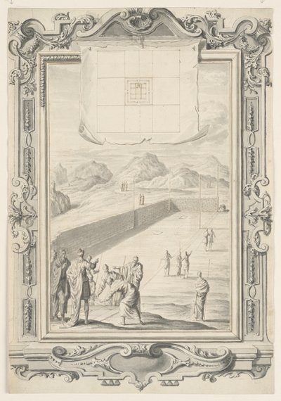 Studio per il primo piano del Tempio di Salomone, Tavola 420, Physica Sacra da Johann Melchior Füssli