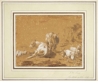 Paesaggio con mucche e capre da Johann Melchior Roos