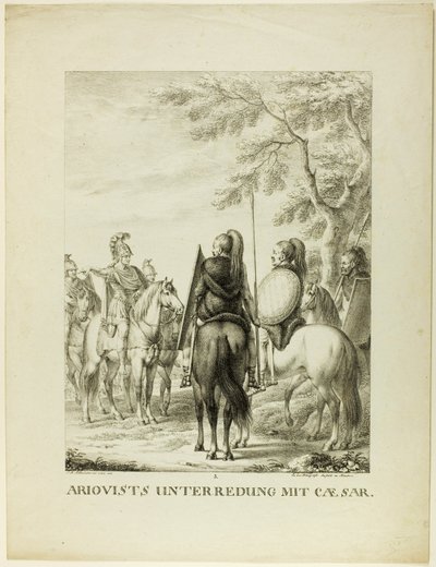 Conversazione di Arioviste con Caezar da Johann Michael Mettenleiter