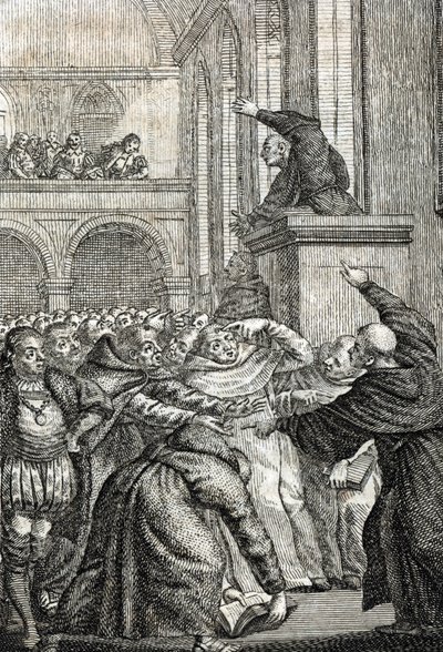 Università Carolina di Praga fondata nel 1348. Incisione di Johann Michael Mettenleiter da Johann Michael Mettenleiter