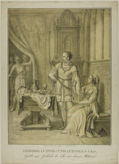 Il duca Ludovico I e Ludmilla da Johann Michael Mettenleiter