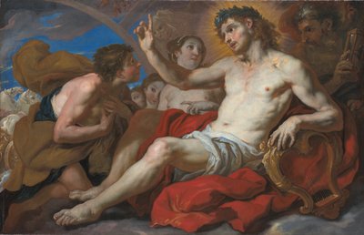 Apollo concede a Fetonte il permesso di guidare il carro del sole da Johann Michael Rottmayr