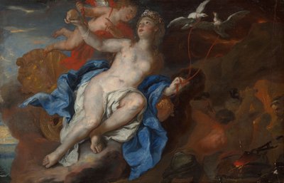 Venere e Cupido alla fucina di Vulcano, c.1690-95 da Johann Michael Rottmayr