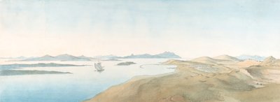 Vista panoramica sulle isole di Delo, inizio XIX-fine XIX secolo da Johann Michael Wittmer