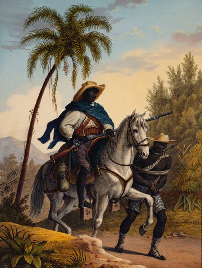 Capitano della Foresta con un Prigioniero, 1827-35 da Johann Moritz Rugendas