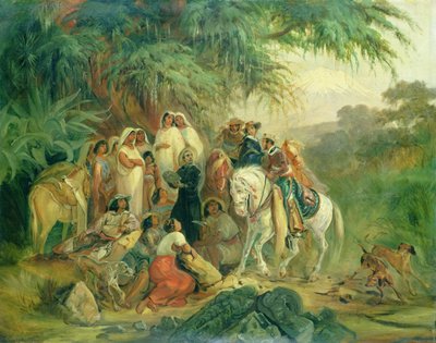 Scena popolare a Pico de Orizaba, Messico da Johann Moritz Rugendas
