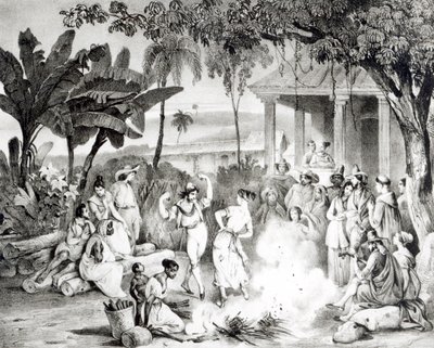 Danza Landu, inciso da Victor Adam e Monthellier da Johann Moritz Rugendas