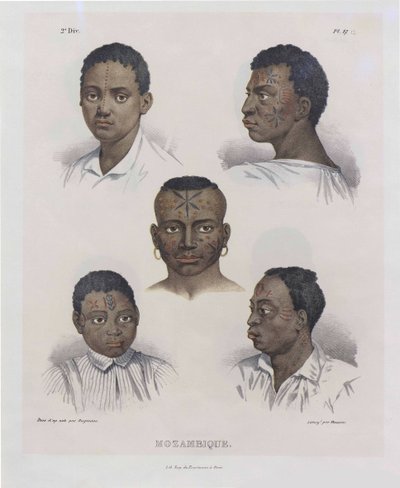 Mozambicani. Da Malerische Reise in Brasilien, 1830-1835 da Johann Moritz Rugendas
