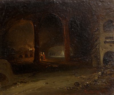 Visitatori in una volta sotterranea da Johann Nepomuk Ender