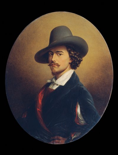 Il pittore Eduard Ender da Johann Nepomuk Ender