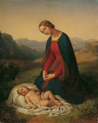 Maria adorando il bambino da Johann Nepomuk Ender