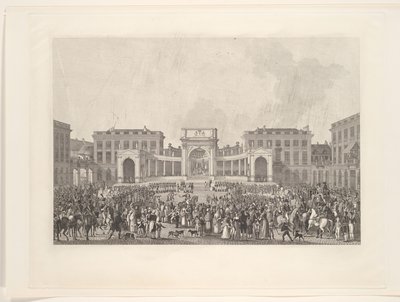 Incoronazione del re Guglielmo I a Bruxelles, 1815 da Johann Nepomuk Gibèle