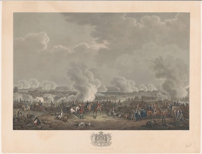 Battaglia di Waterloo, 1815 (Twaalf platen van de aankomst en inhuldiging van Willem I in Brussel en de slagen bij Quatre-Bras en Waterloo in 1815) da Johann Nepomuk Gibèle