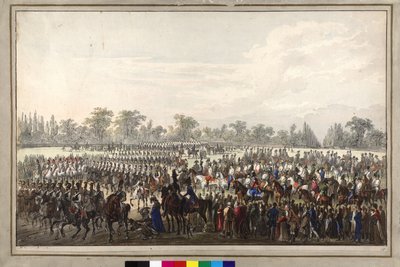 Parata durante il congresso di Vienna da Johann Nepomuk Hoechle