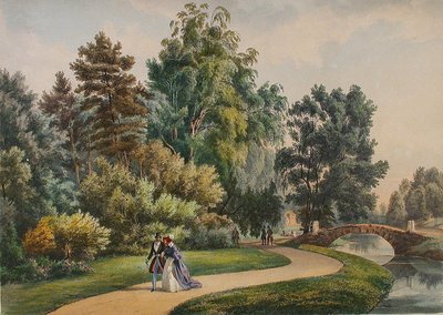 Tenuta Vlakhernskoye-Kuzminki, c. 1840 da Johann Nepomuk Rauch