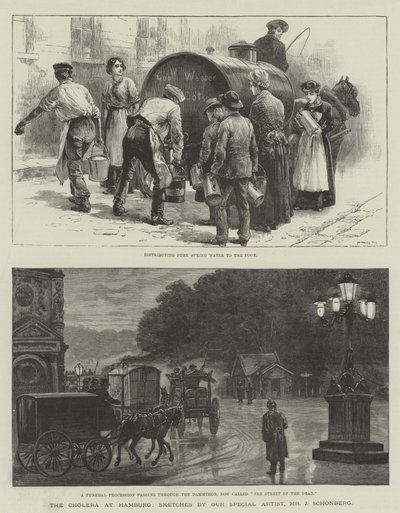 Il colera ad Amburgo da Johann Nepomuk Schonberg