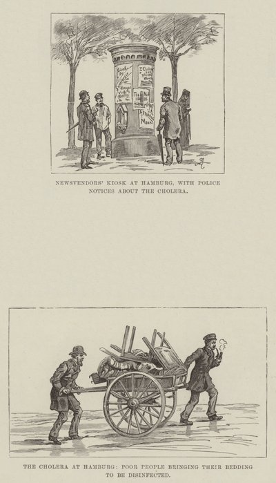Il colera ad Amburgo da Johann Nepomuk Schonberg