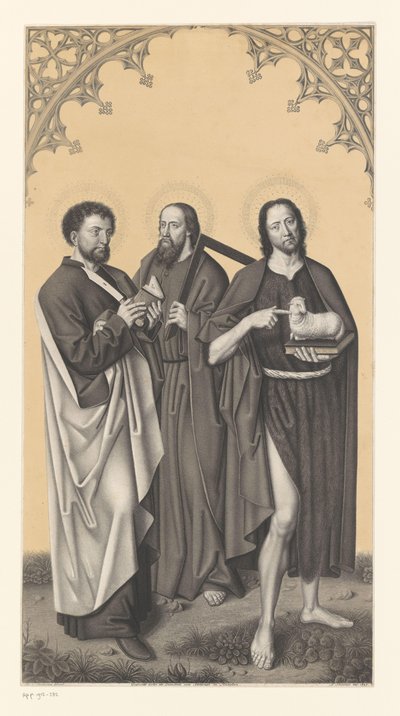 San Bartolomeo, Tommaso e Giovanni Battista (serie: Opere dalla collezione dei fratelli Boisserée) da Johann Nepomuk Strixner