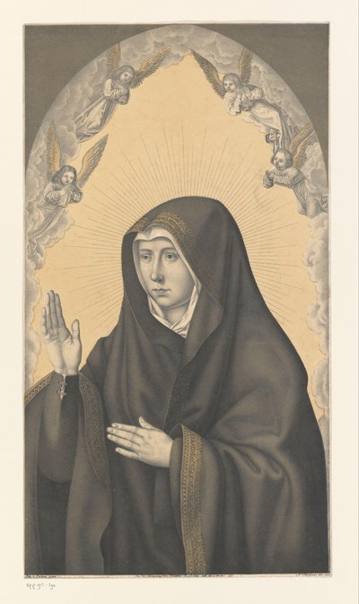 Maria come Mater dolorosa (serie: Opere dalla collezione dei fratelli Boisserée) da Johann Nepomuk Strixner
