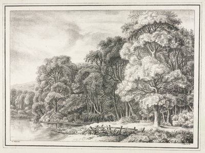 Scenografia Boschiva con Lago, 1811-1816 da Johann Nepomuk Strixner