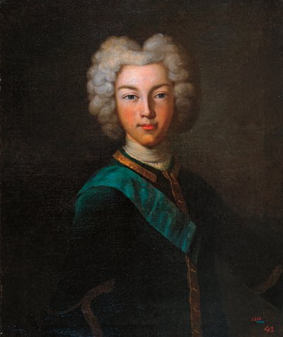 Ritratto dello zar Pietro II di Russia (1715-1730) da Johann Paul (d.1739) Luedden