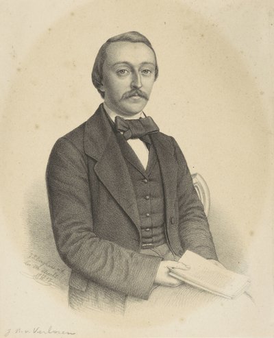 Ritratto di un uomo sconosciuto da Johann Peter Berghaus