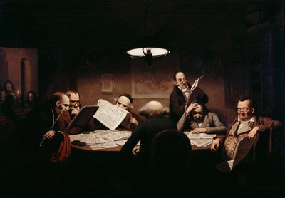 La sala di lettura da Johann Peter Hasenclever