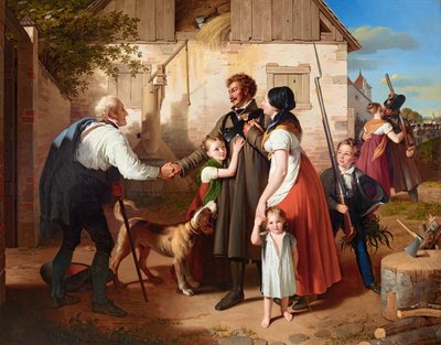 Il ritorno del soldato della milizia territoriale da Johann Peter Krafft