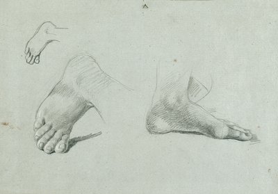 Studio di piede da Johann Peter Krafft