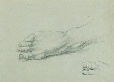 Studio del piede per "Arindal e Daura" da Johann Peter Krafft