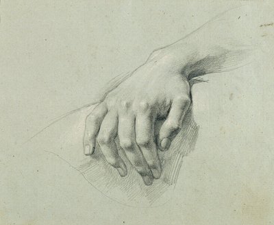 Studio di mano per "Arindal e Daura" da Johann Peter Krafft
