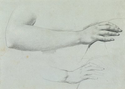 Studio di mano per "Arindal e Daura" da Johann Peter Krafft