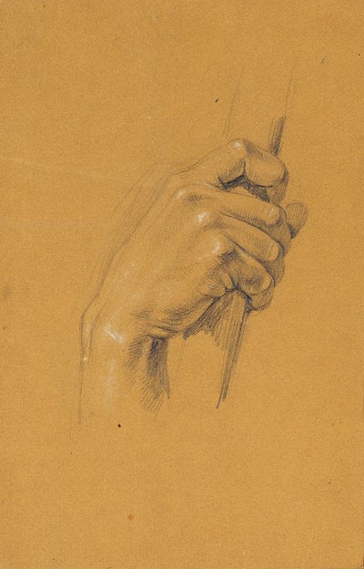 Studio della mano per "Ossian e Malvina" da Johann Peter Krafft