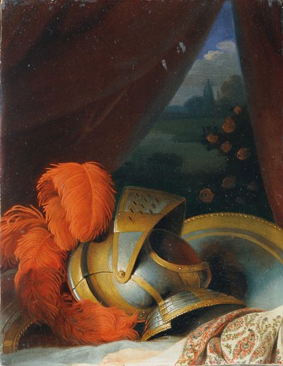 Elmo e scudo rotondo da Johann Peter Krafft