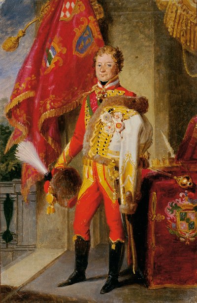 Ignaz Conte Gyulay di Naros-Nemeth e Nadaska in uniforme ungherese da Johann Peter Krafft