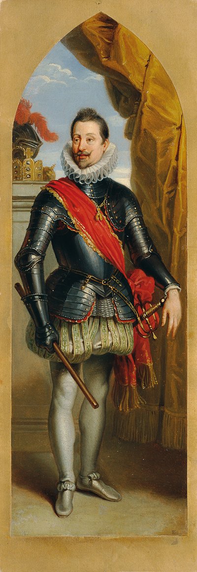 Imperatore Ferdinando II in piedi da Johann Peter Krafft