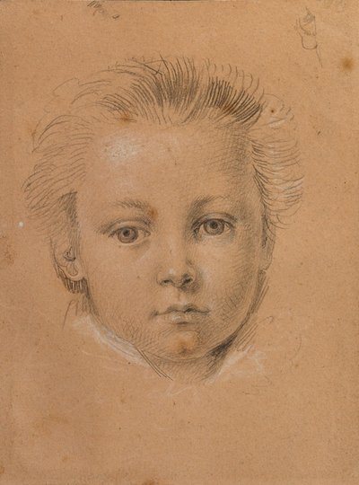 Studio della testa di un ragazzo da Johann Peter Krafft